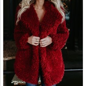 Roman Holiday Faux fur jacket